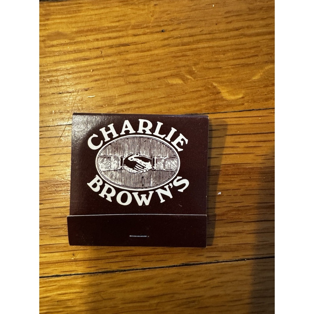 Vintage Charlie Brown's‎ NYC Restaurant Match Book Matches Unstruck Brown